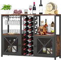Wooded Coffee Bar Cabinet with Storage Sideboard B884480