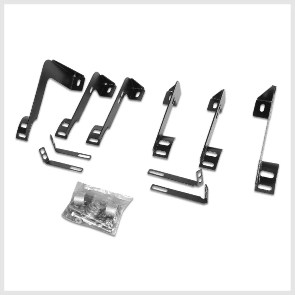 Black 5" Oval Side Step Nerf Bar Running Board F737017