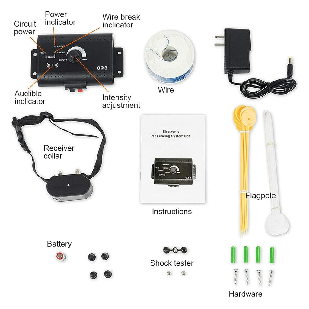 Electric In-ground Dog Fence with Waterproof Collar D158102