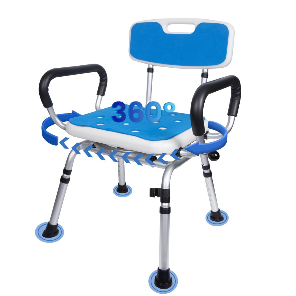 Swivel Shower Chair 500lbs Heavy Duty Adjustable K4455