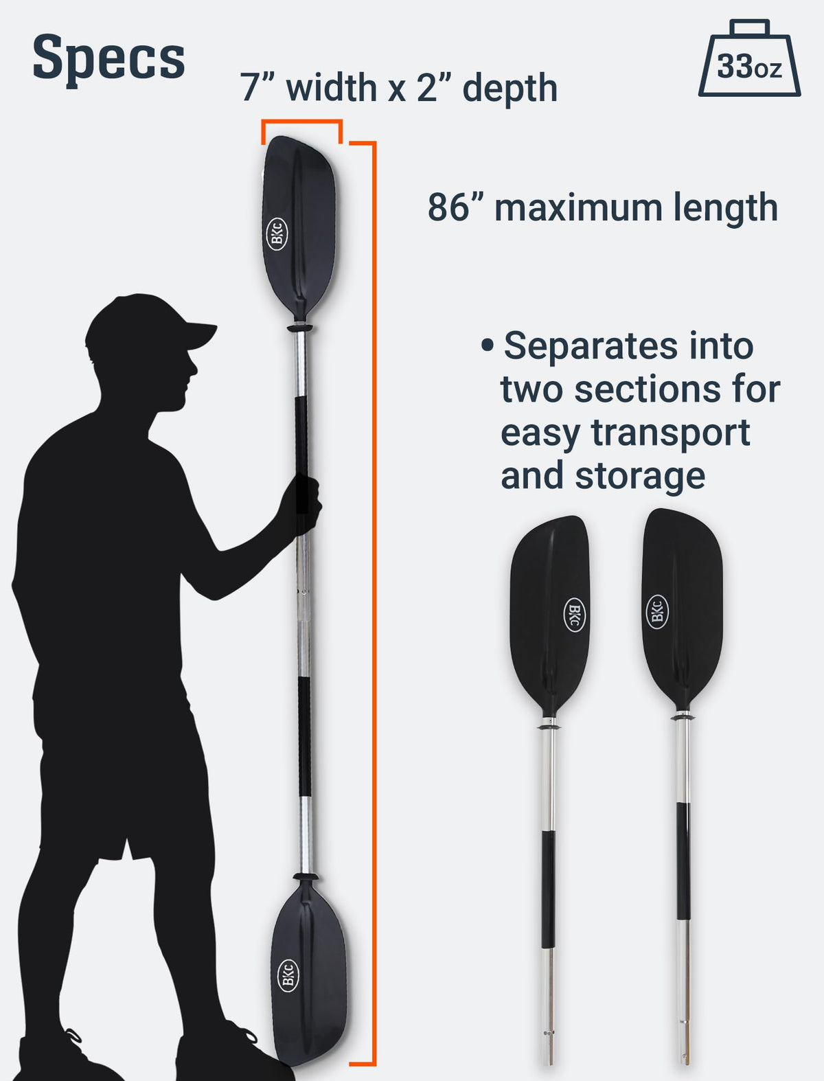 2-Piece Kayak Paddle A25465