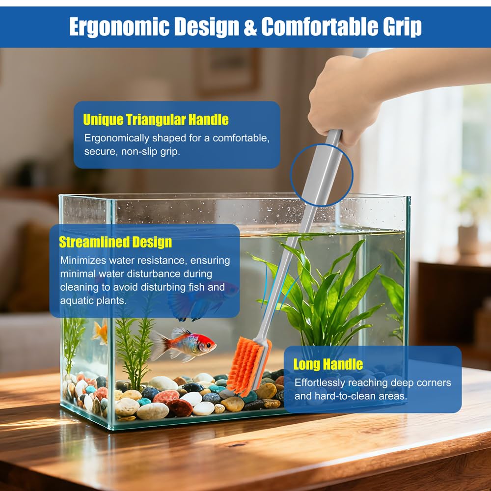 Small Glass Aquarium Algae Scraper I7759