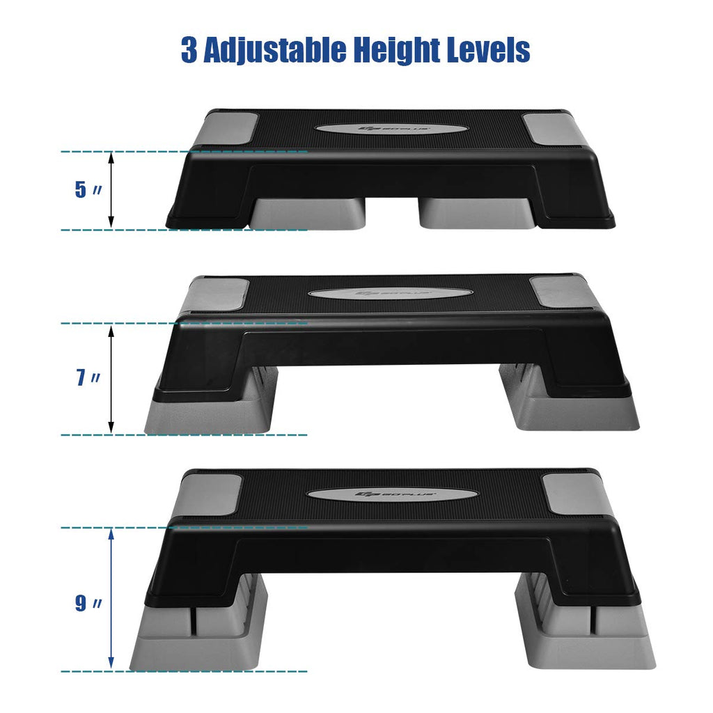 30'' Height Adjustable Aerobic Stepper with Risers I50231