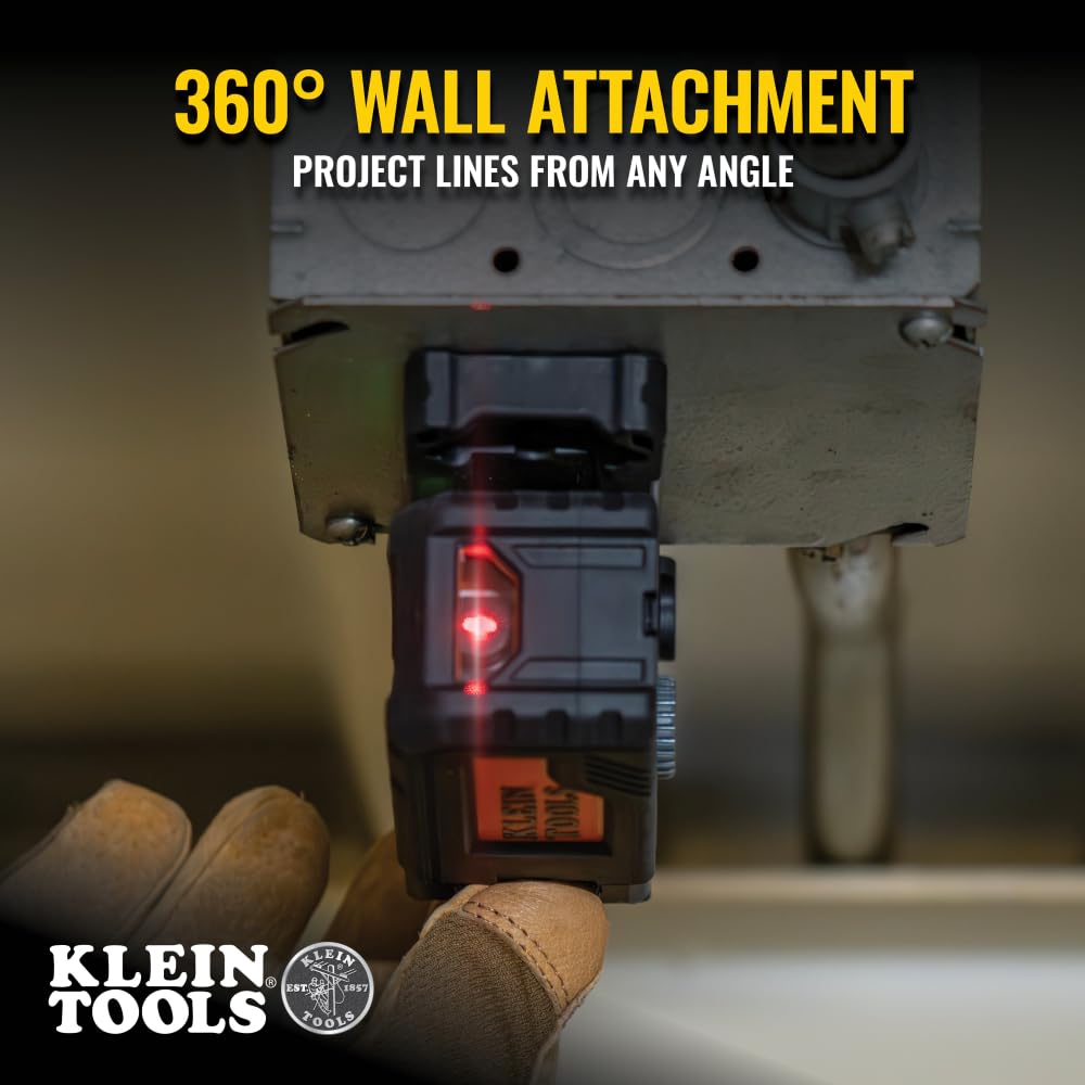 Magnetic Pocket Laser Level with 3 Bubble Vials B883