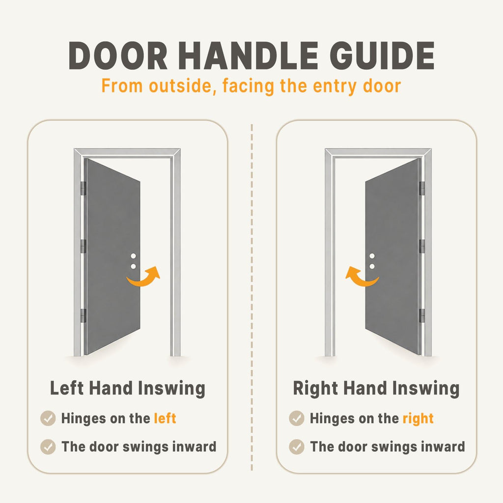 Fiberglass Entry Door 4-Lite Glass Left-Hand Inswing M605832