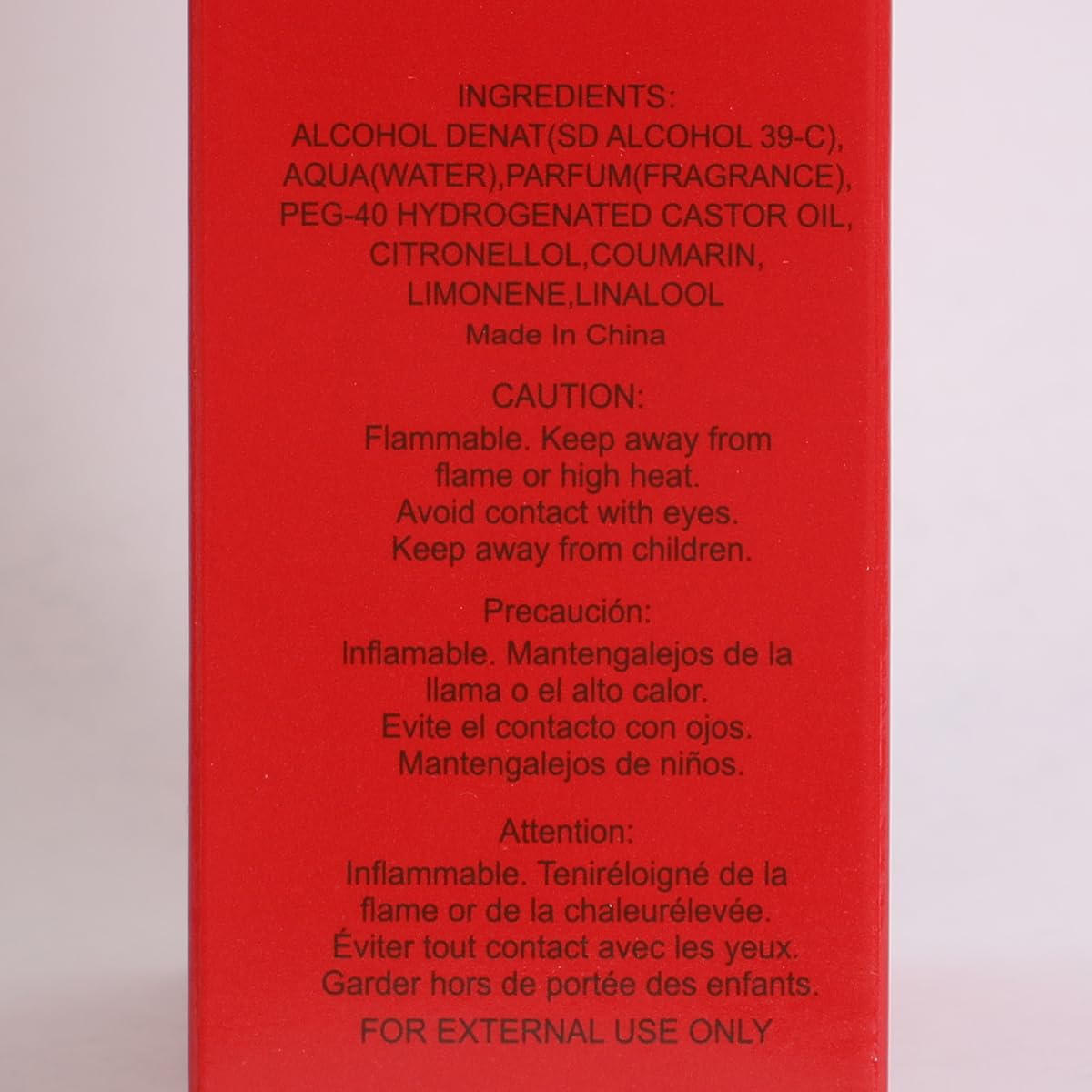 Men’s Eau de Toilette Cologne 100ml H3393