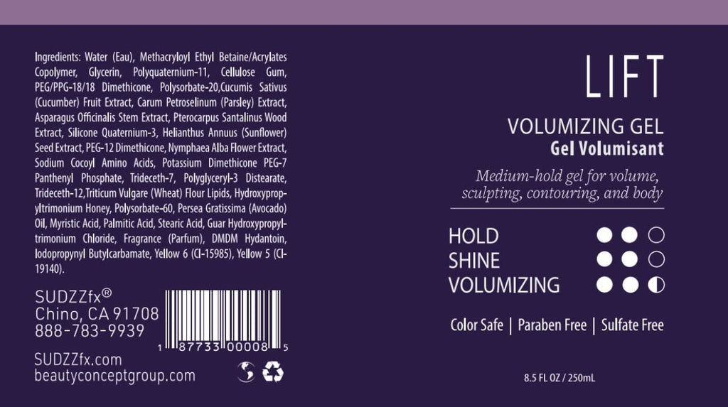 Volumizing Hair Gel, 8.5 Fl Oz M8278