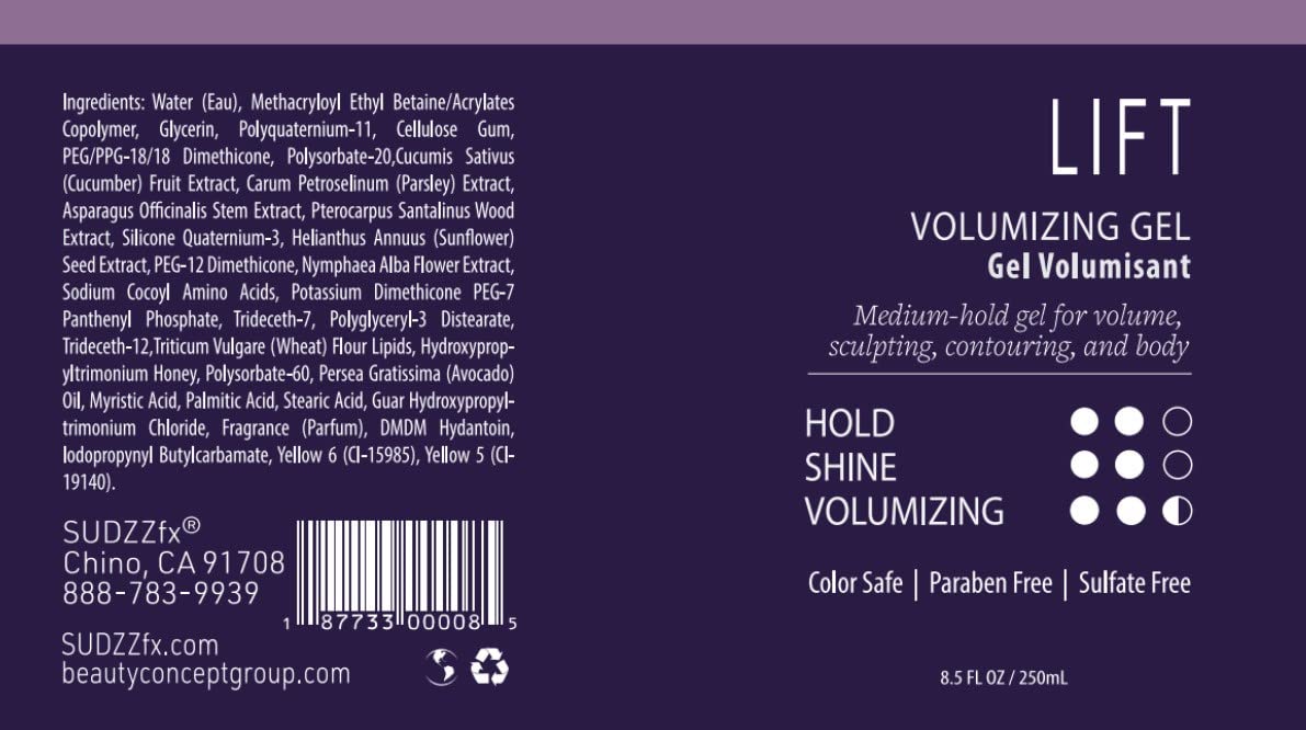 Volumizing Hair Gel, 8.5 Fl Oz M8278