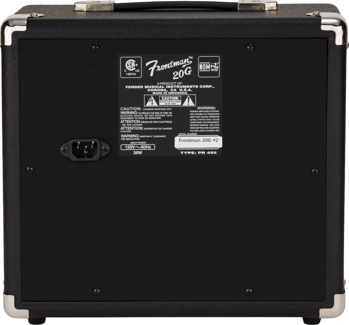 Black Guitar Combo Amplifier with Cable N229