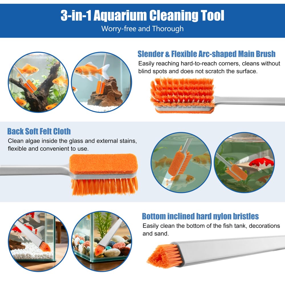 Small Glass Aquarium Algae Scraper I7759