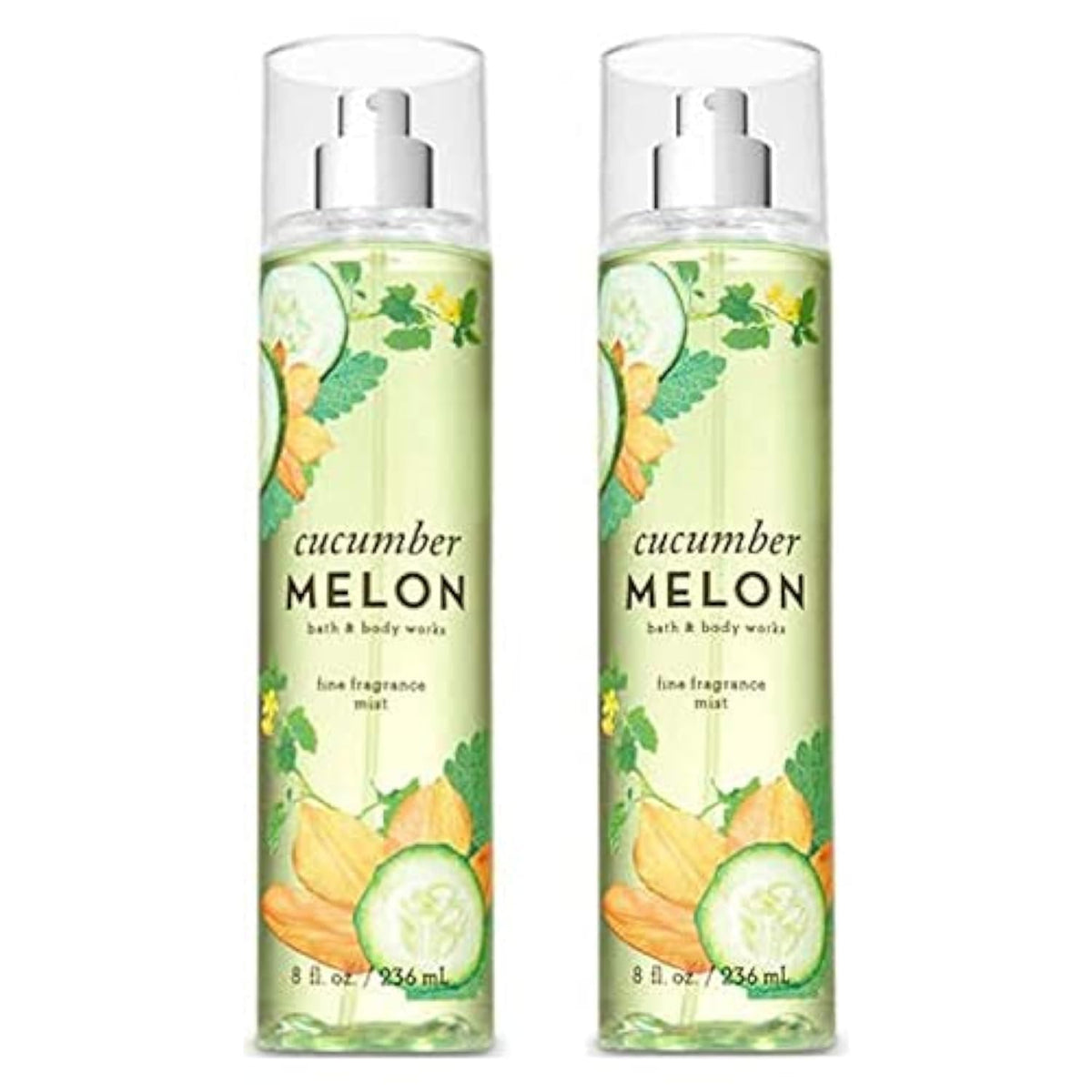 Cucumber Melon Fine Fragrance Mists Pack Of 2 8 oz D531