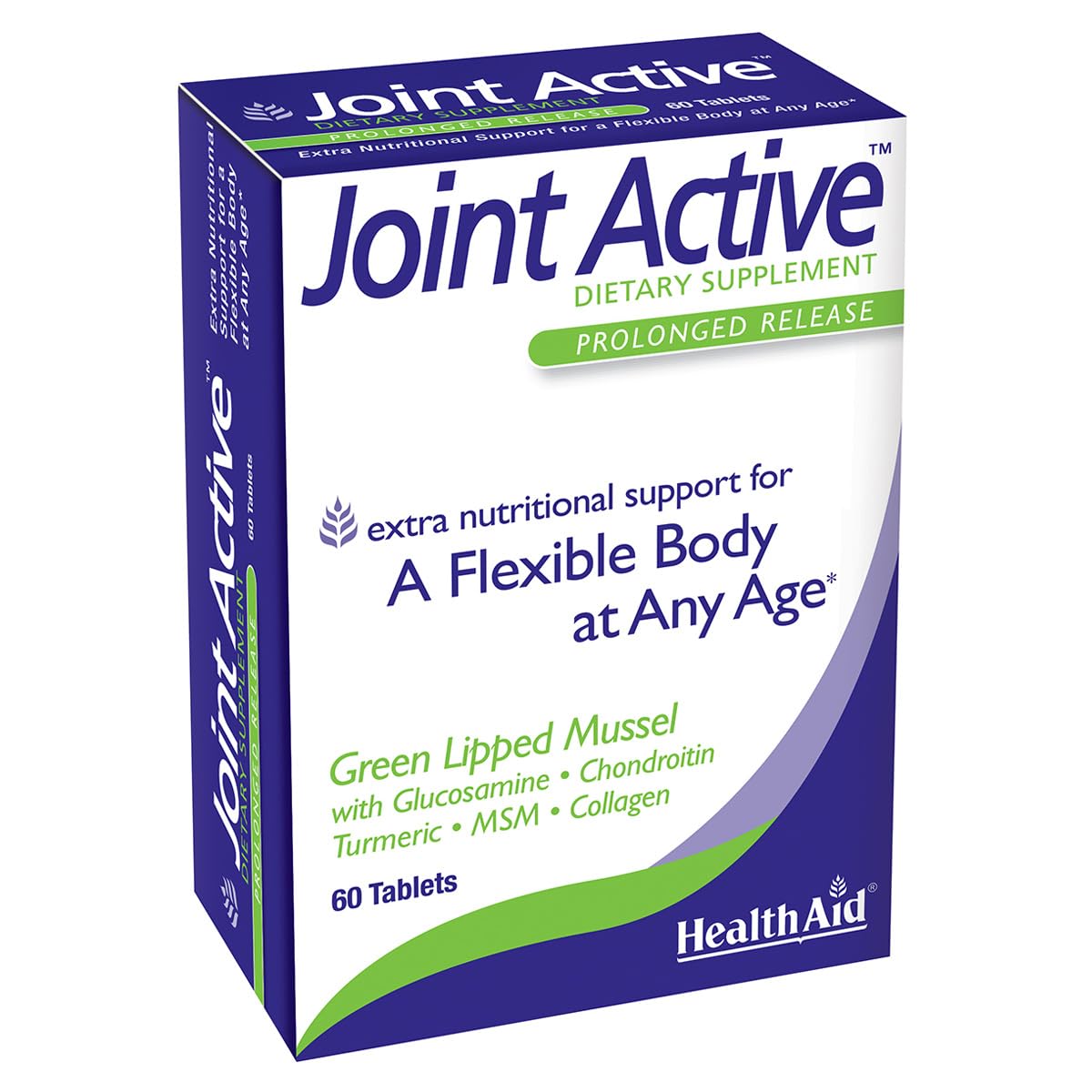 60 Tablets Joint Support with Green-Lipped Mussel Extract, Glucosamine, Chondroitin, Turmeric, MSM and Collagen R443
