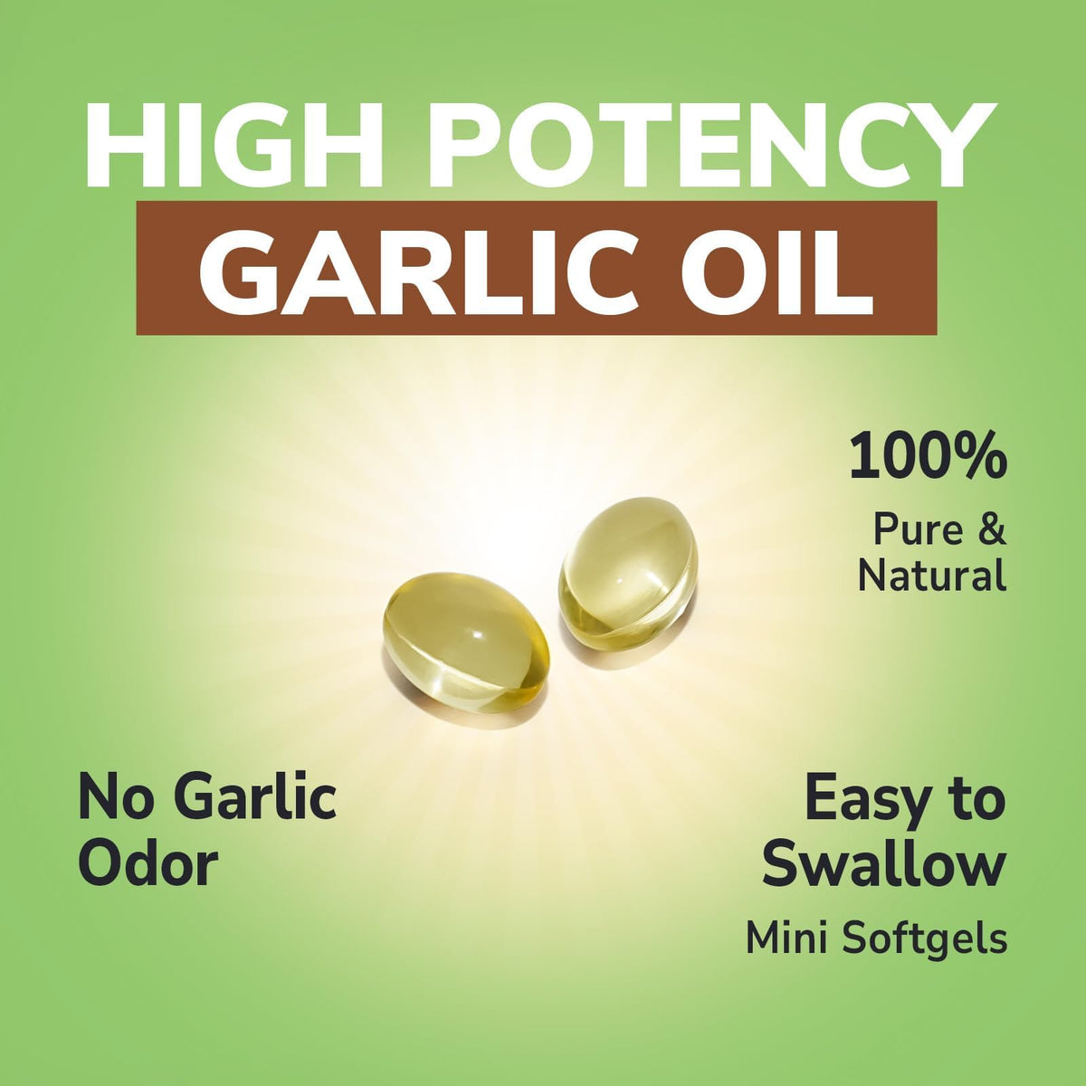 180 Softgels Odorless Garlic Extract B8787