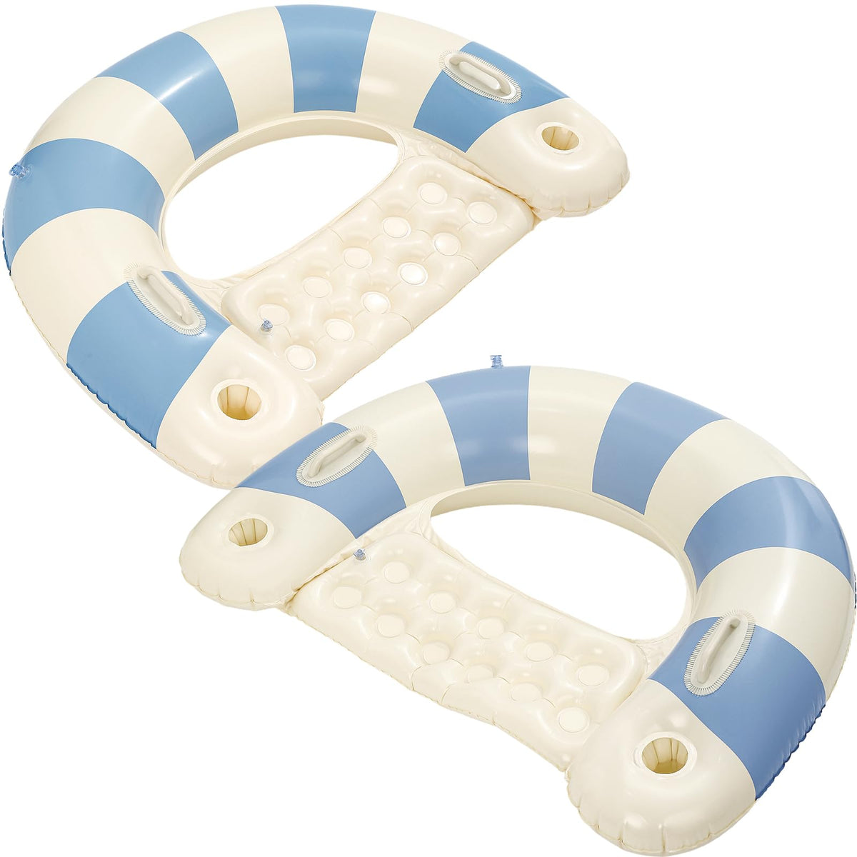 2 Pack Inflatable Pool Chairs with Cup Holders Y99857