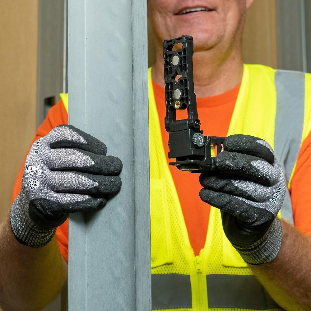 Magnetic Pocket Laser Level with 3 Bubble Vials B883