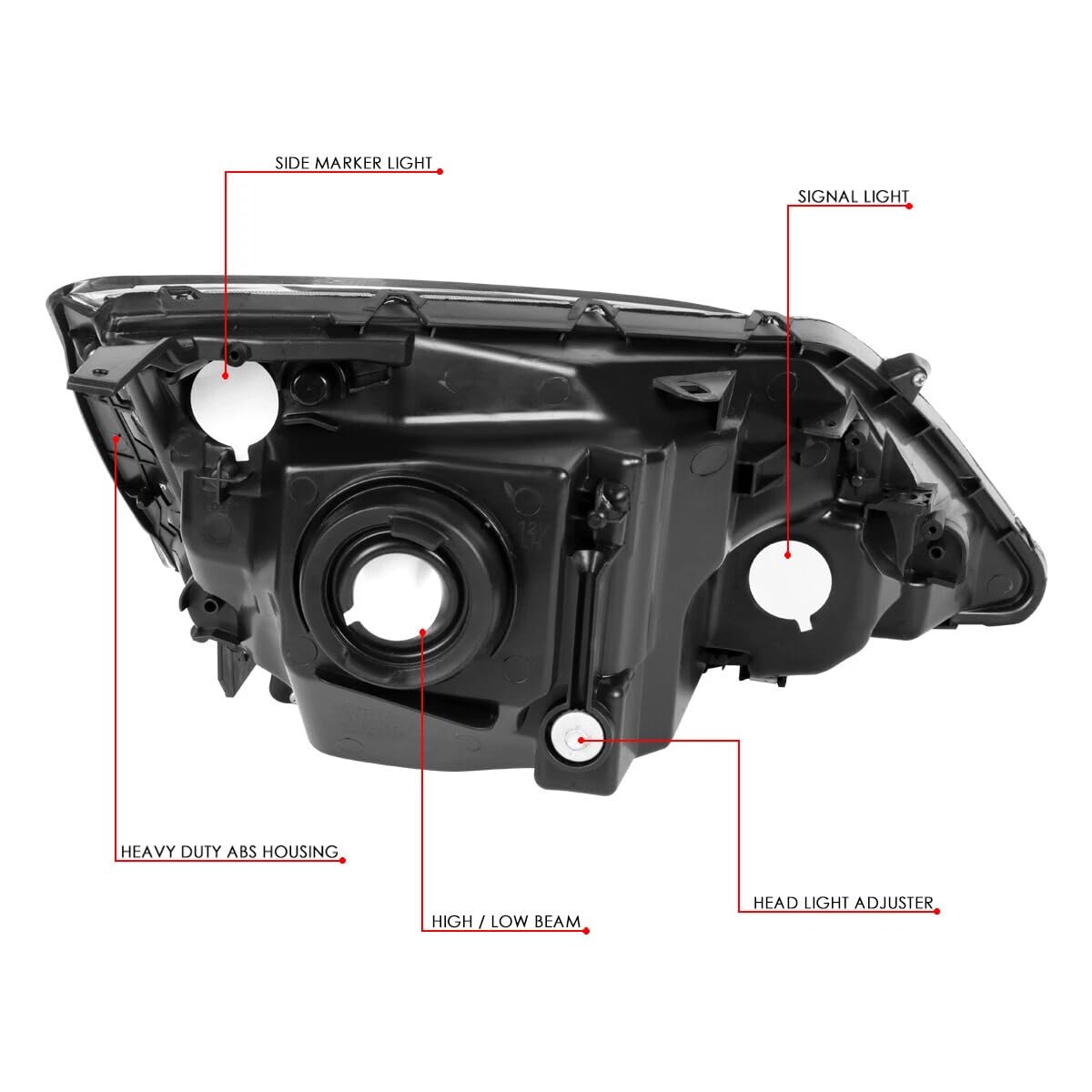 Halogen Headlight Assembly B50476