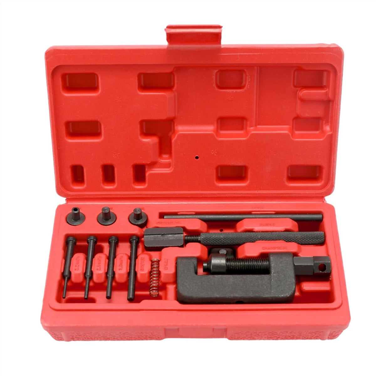 Motorcycle Bike Chain Breaker Riveter Tool Set with Carry Box H437