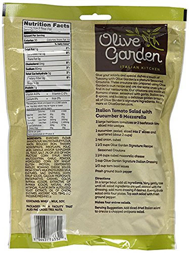 Seasoned Croutons, Garlic and Romano, 5 Ounce Bag (Pack of 3) E940