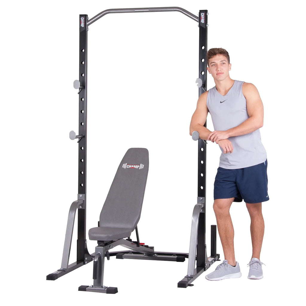 2-Pc Bench & Weight Rack R557