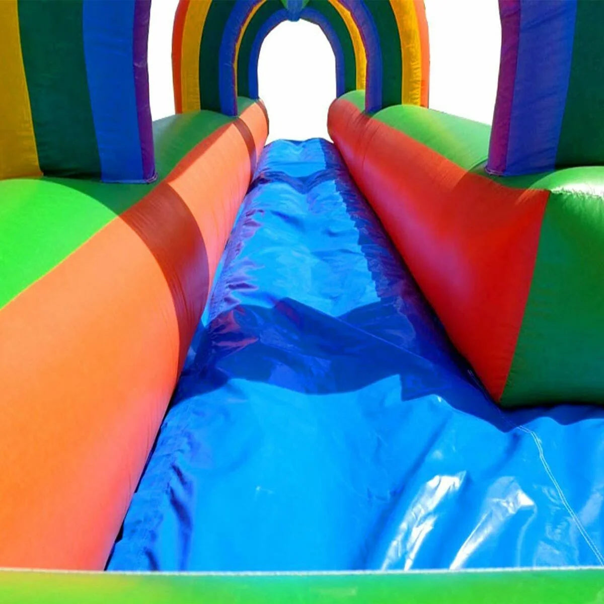 Rainbow Inflatable Slip and Slide with Blower X2642