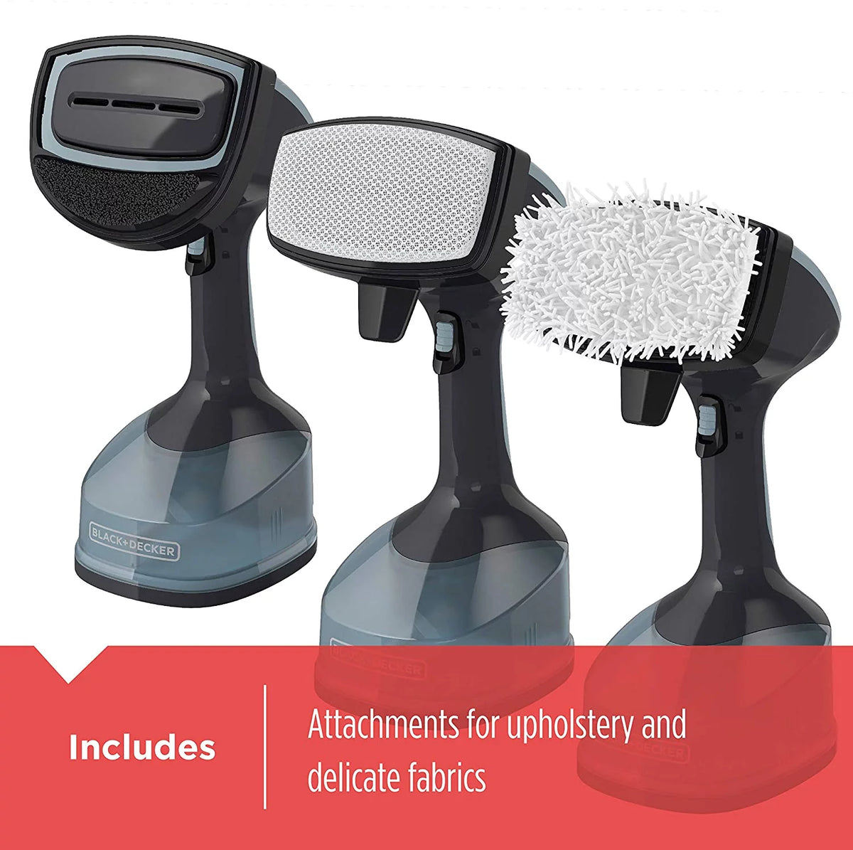 Handheld Garment Fabric Steamer with 3 Attachments T64095