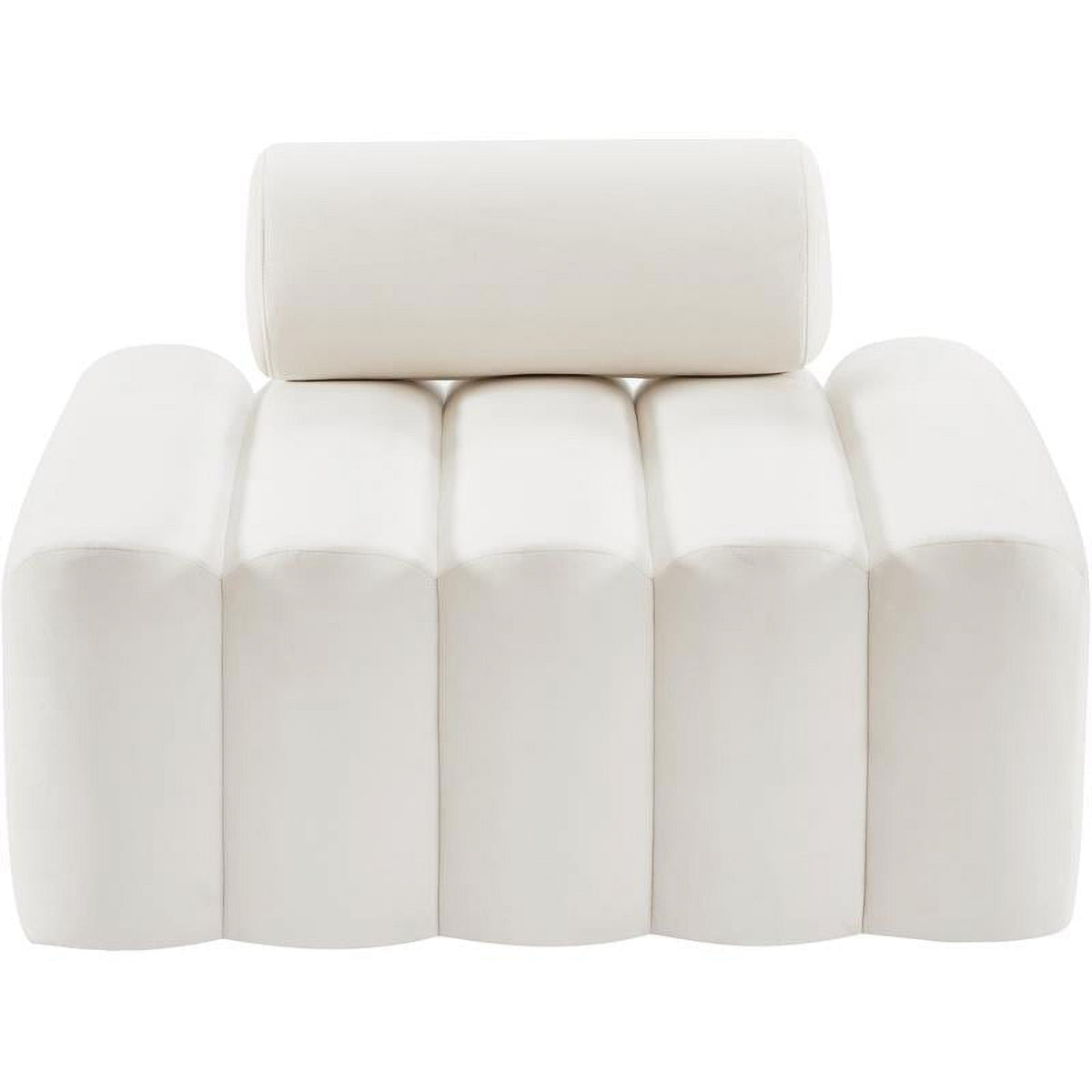 Cream Velvet Chair V5114