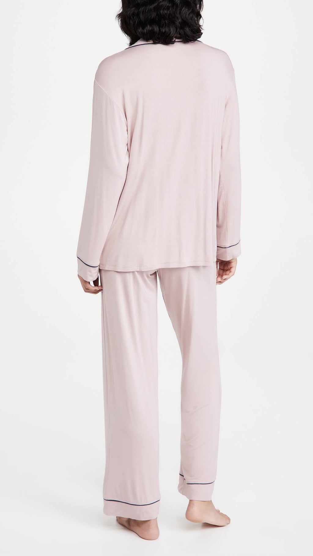 Artisanal Pink/Indigo Blue Long PJ Set Y3391