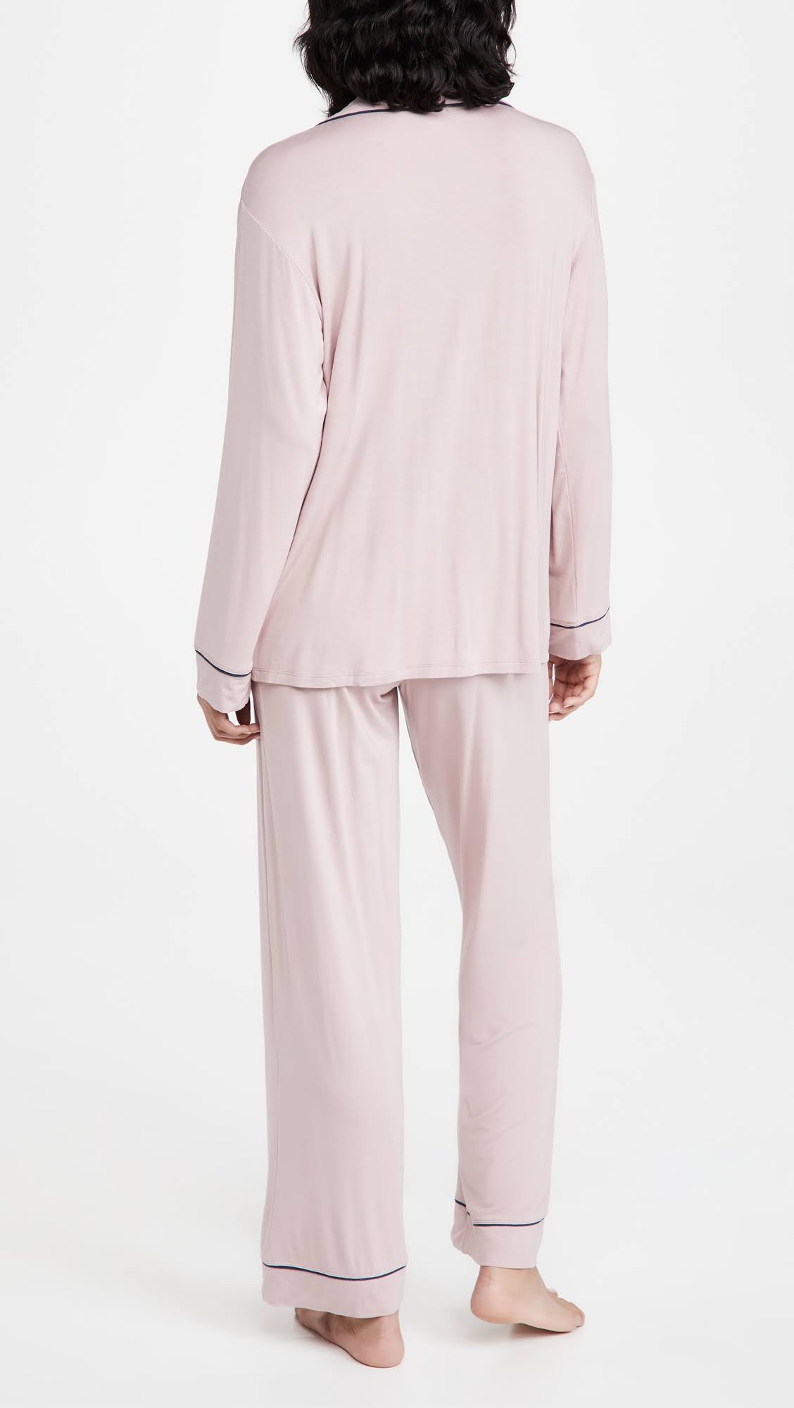 Artisanal Pink/Indigo Blue Long PJ Set Y3391
