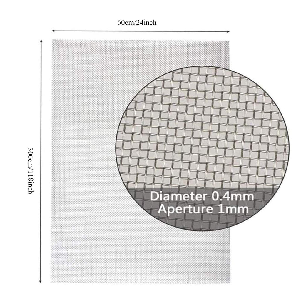 304 Stainless Steel Woven Wire Mesh Window Screen K8343