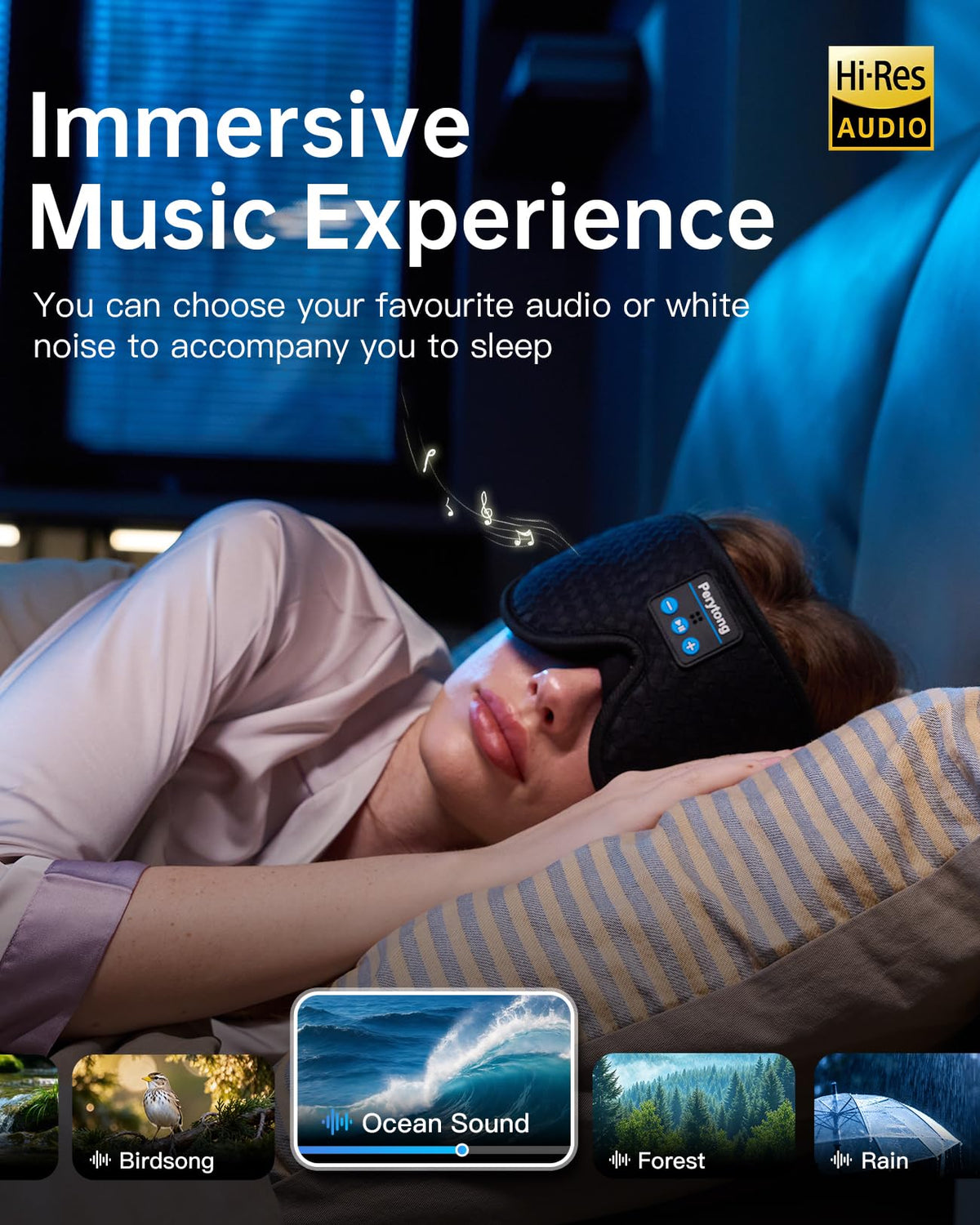 Bluetooth Sleep Mask with Headphones G228