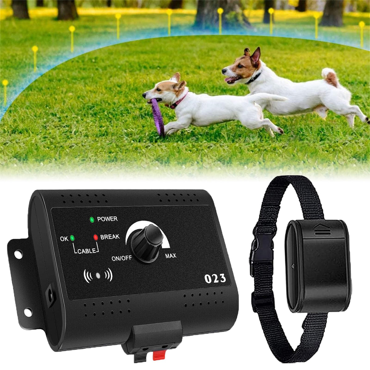 Electric In-ground Dog Fence with Waterproof Collar D158102