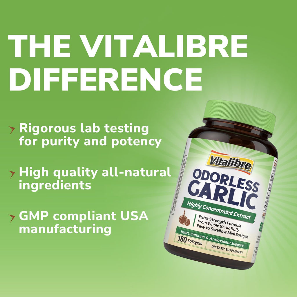 180 Softgels Odorless Garlic Extract B8787