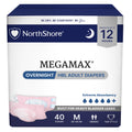 Pink Medium Adult Diapers with Tabs 40 Count M68910