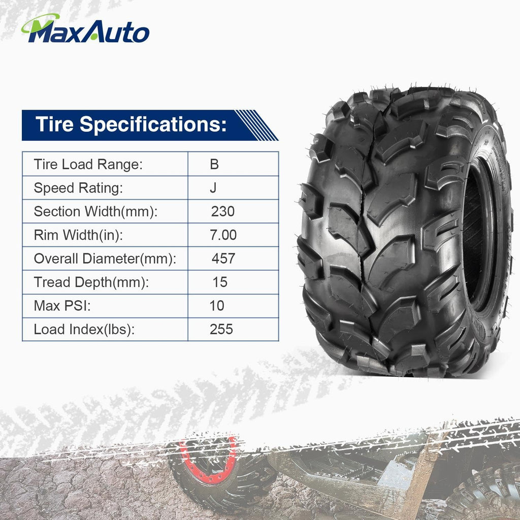 2PCS Sport ATV Tires 18x9.5-8 4PR Off-Road Mud Sand Tires S766905