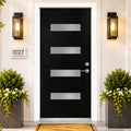 Fiberglass Entry Door 4-Lite Glass Left-Hand Inswing M605832