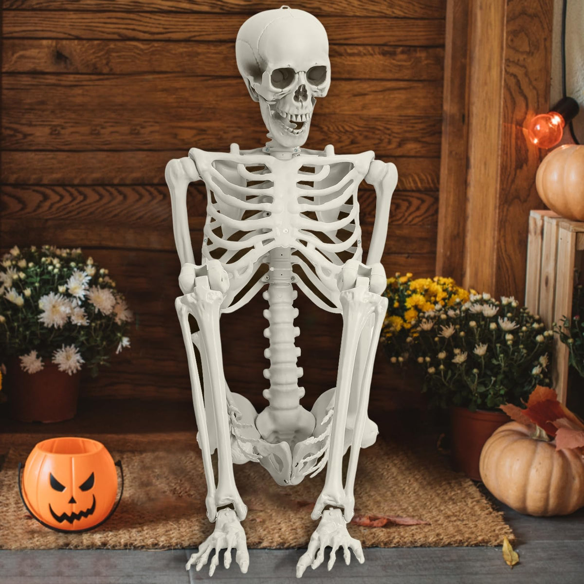 5.5ft Poseable Plastic Skeleton Z902803