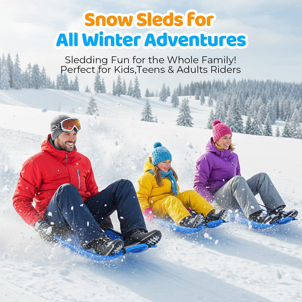 35" Snow Sled with Rope and Handles Y462
