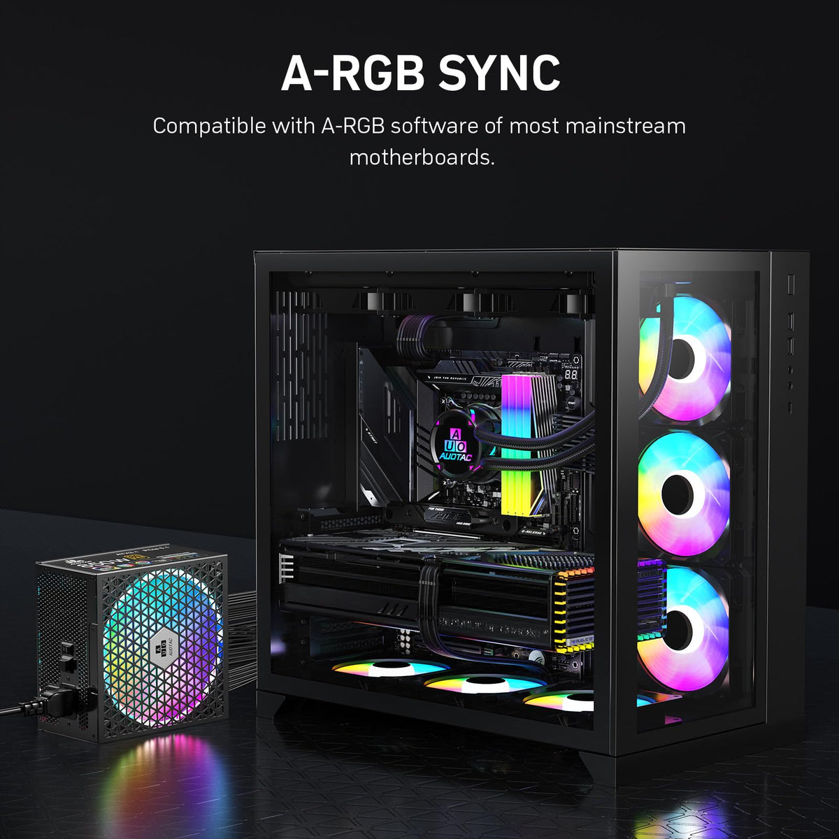850W Fully Modular 80+ Gold ATX 3.1 Power Supply M5043