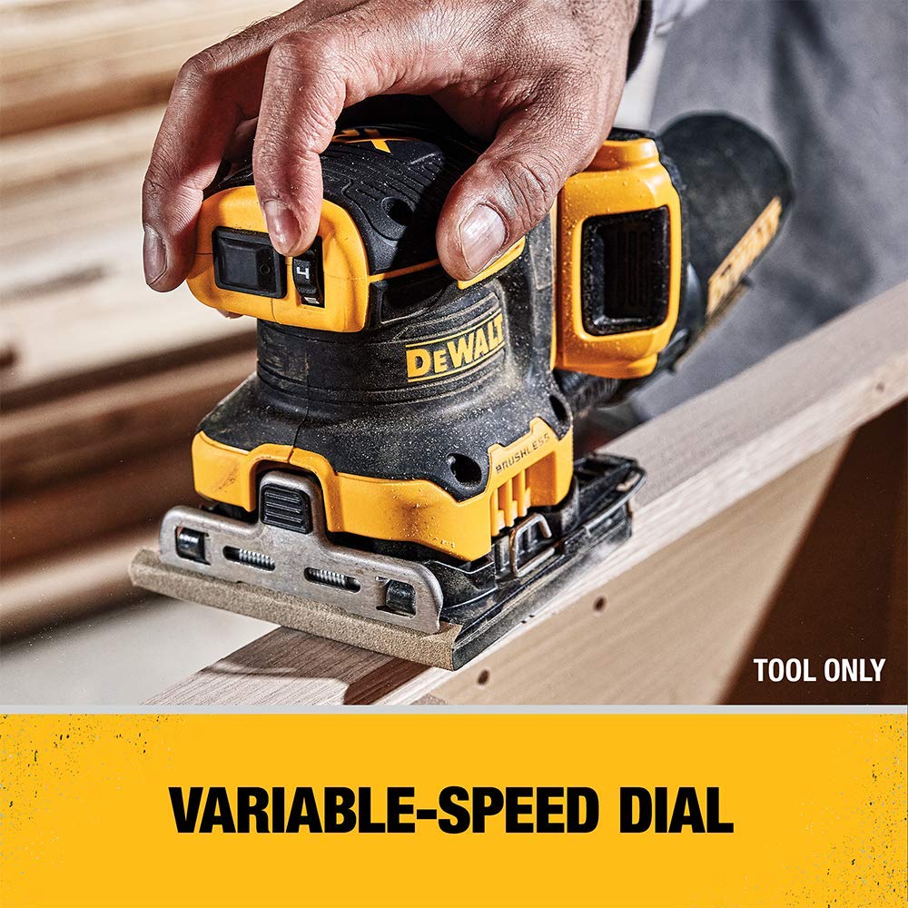 20V MAX Cordless Variable Speed 1/4 Sheet Sander E907866