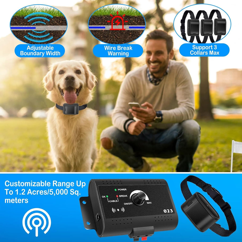 Electric In-ground Dog Fence with Waterproof Collar D158102
