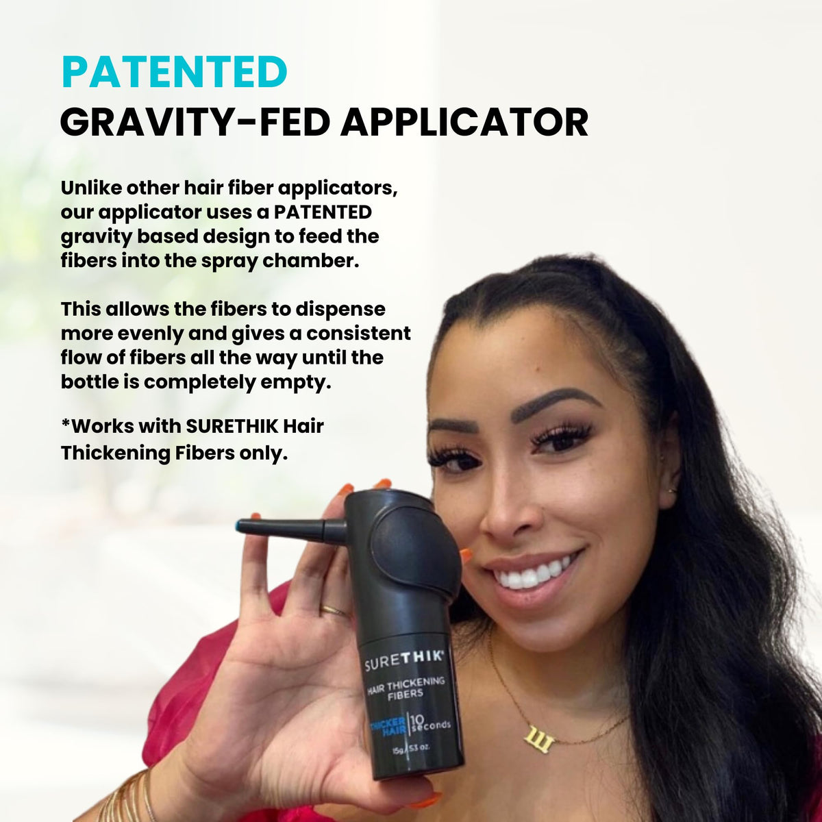 15g Hair Fiber 4 Piece Set with Application Tools C9594