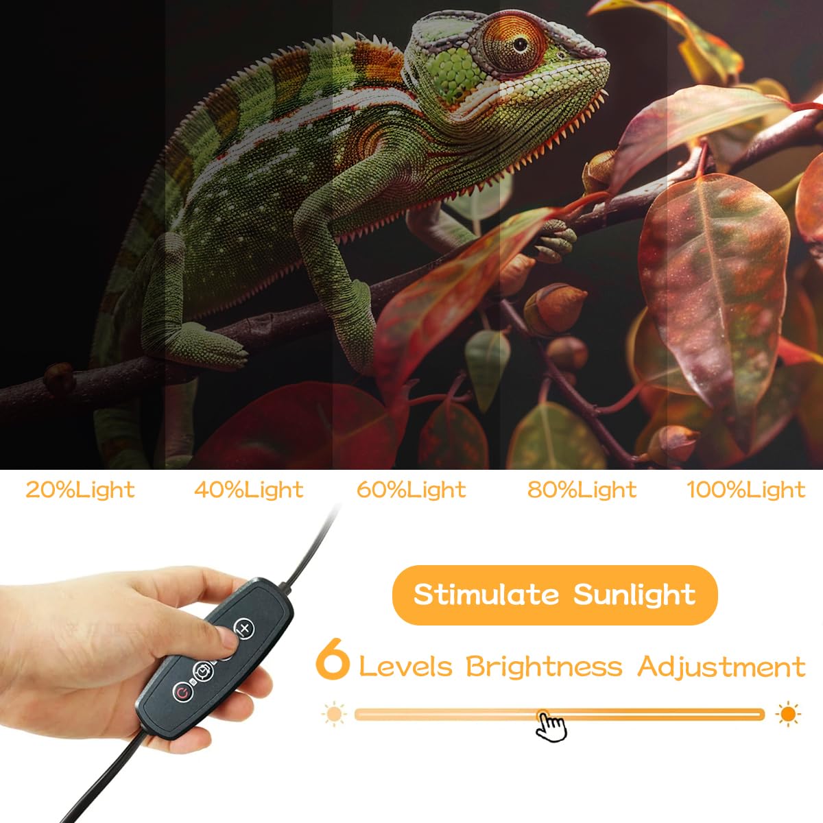 12" T5 UVB Reptile Light Fixture Kit + 11" LED UVB Reptile Light C84189