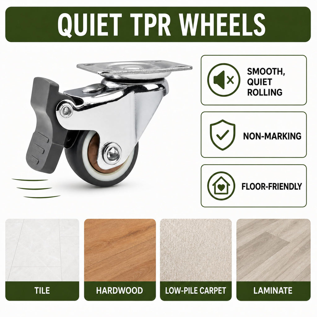 1 Inch Caster Wheels Set of 4 V471755