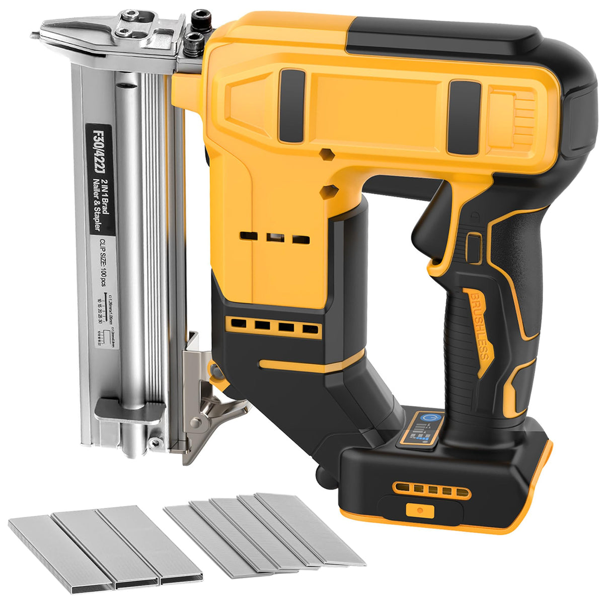 18 Gauge 2 in 1 Cordless Brad Nailer Staple Gun W4024