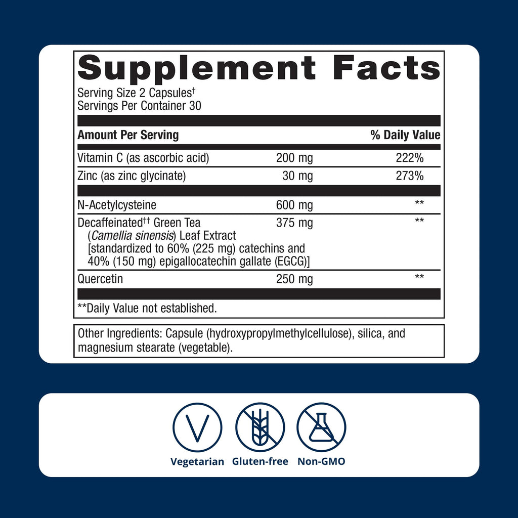 Vitamin C and Zinc 60 Capsules P211