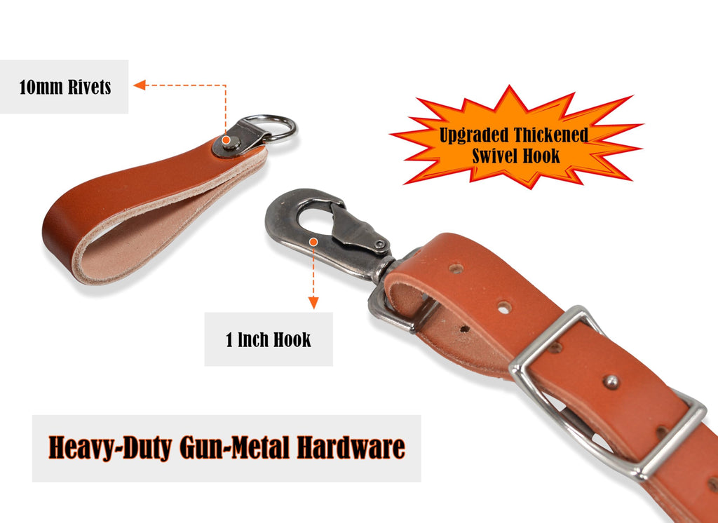 Leather Tool Belt Suspenders H484