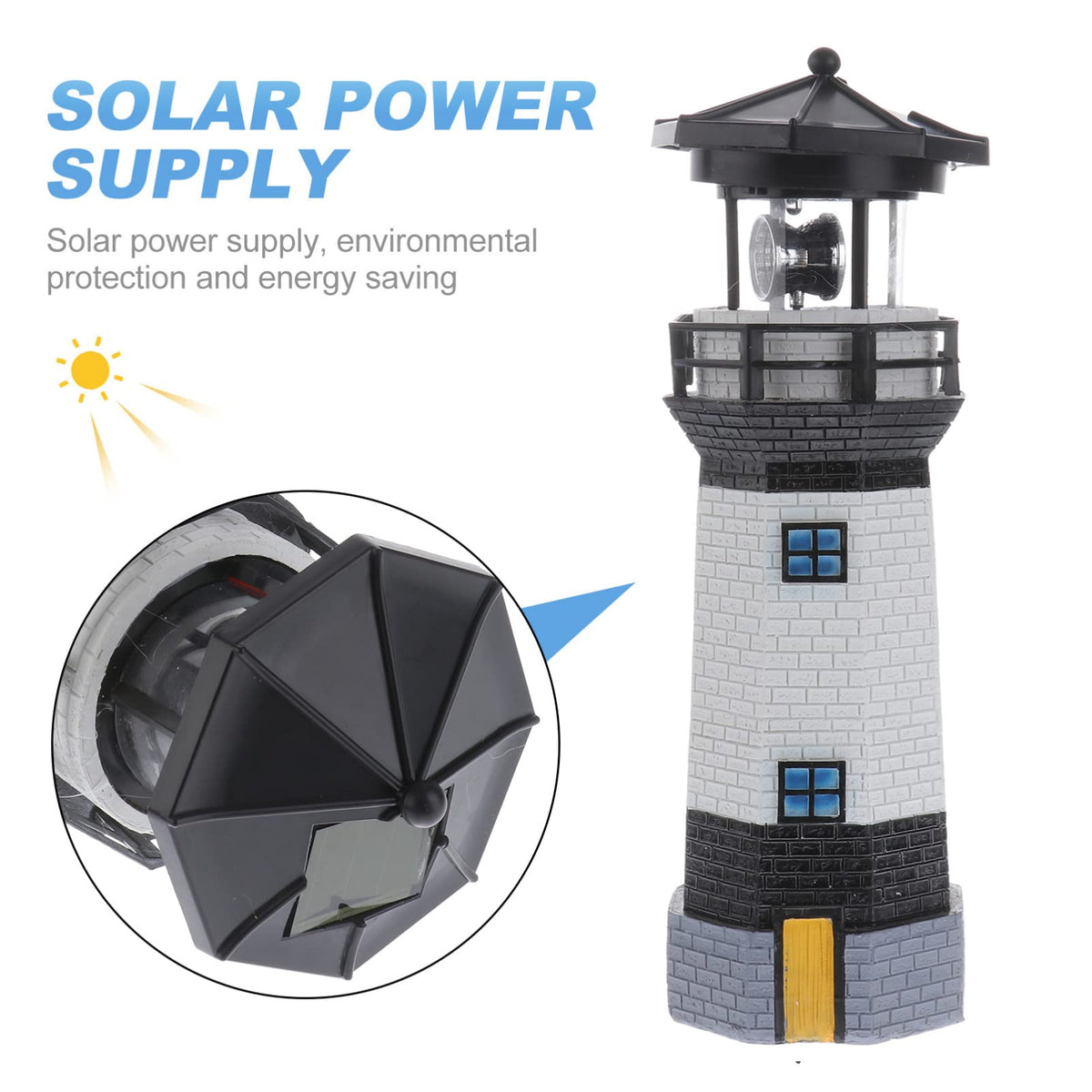 Solar Powered Lighthouse Garden Lights V394