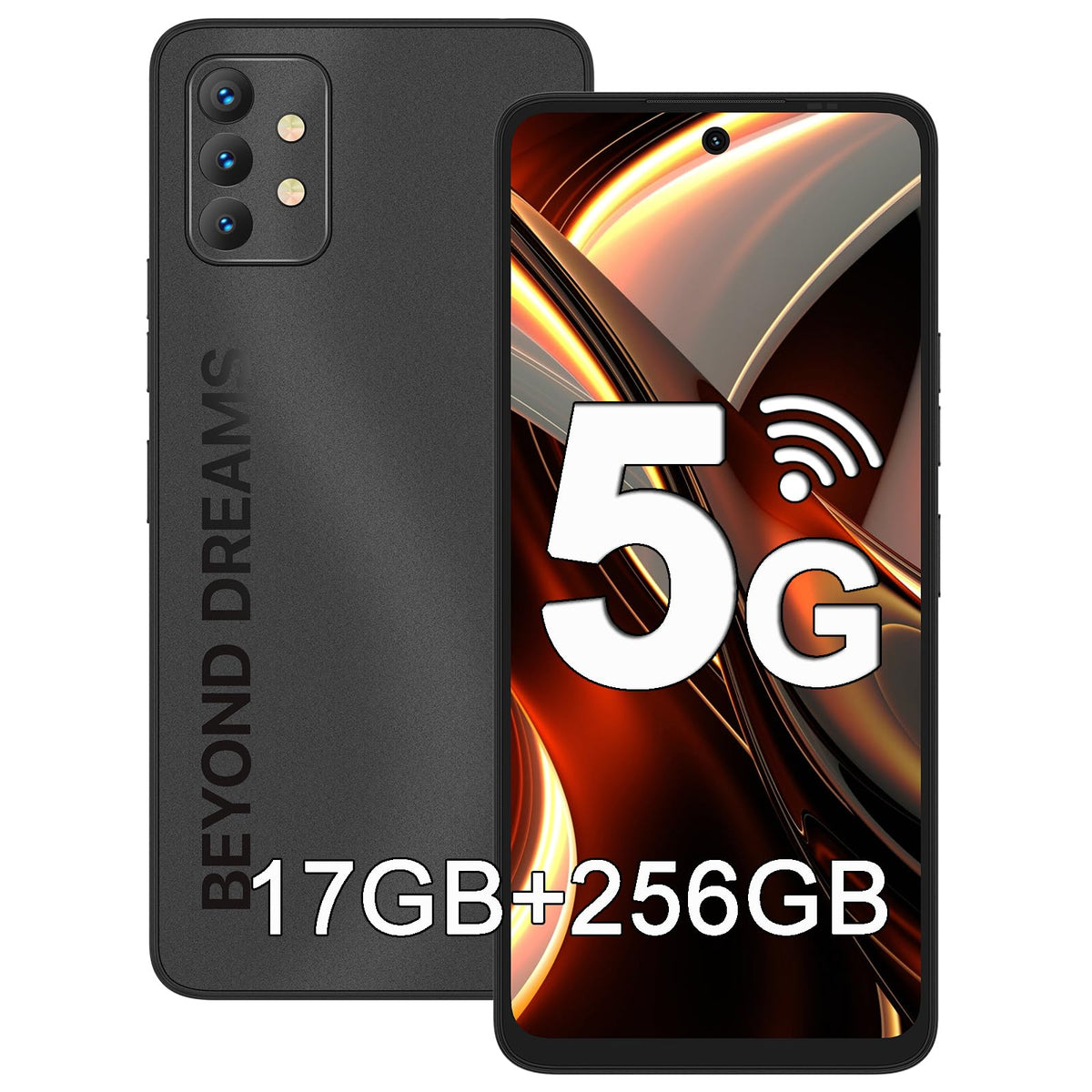5G Smartphone 12GB RAM 256GB ROM 6.8" 90Hz Display 64MP Camera 5150mAh Battery E614881