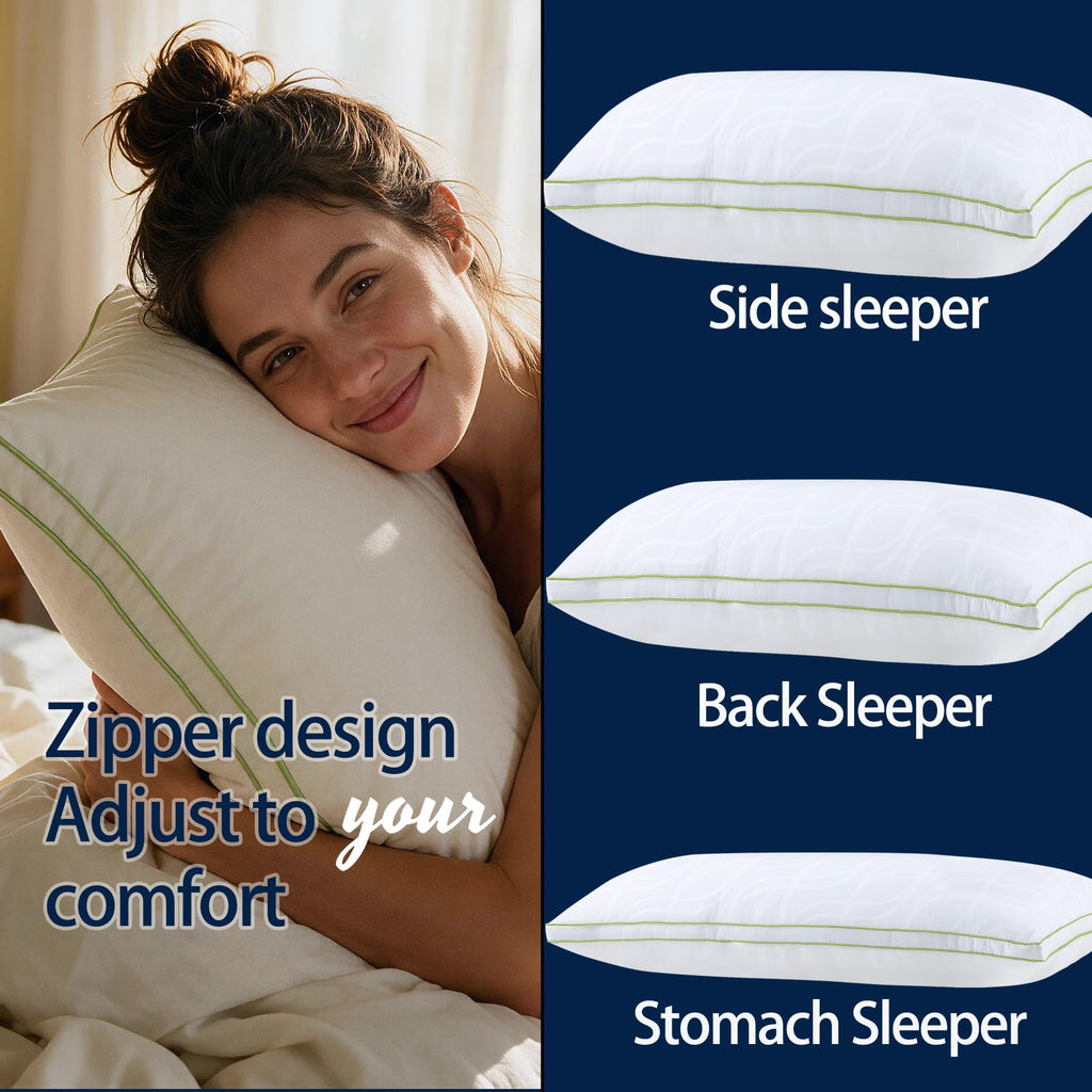 King Size Down Alternative Bed Pillows Set of 2 J802208