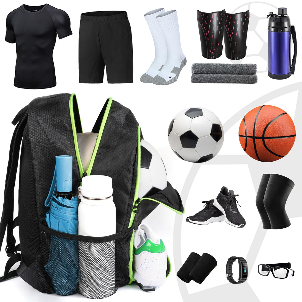 Soccer Backpack with Ball Holder and Shoe Compartment U27497